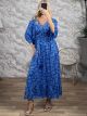 Silk ShortSleeves Maxi Dress-2660/N5
