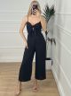 Bow Jumpsuit-NEW/Black
