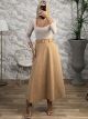Suede Belt Skirt/Camel