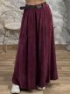 Super Wide Leg Cord Pants/Burgundy