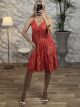 Silk Mini Dress Golden Floral-2515/N5