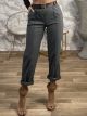 Viscose Belt Pants-1629/D.Grey