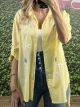 Strass & Flowers Shirt/Yellow