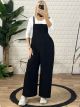 Cord Overalls Set/Black
