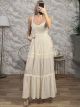 Boho Mono Maxi Dress/Vanilla
