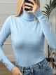 Viscose TurtleNeck Top/L.Blue