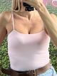Simple Straps Elastic Top/Pink