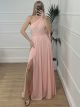 Elegant Maxi Dress/Salmon Pink
