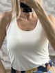 Cotton Athletic Rip Top-628/White