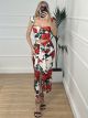Elastic Skirt Ruffles Set-0658/White