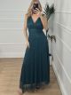 Maxi Tulle Dress/Petrol
