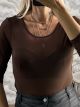 C-Through Top-8520/Chocolat