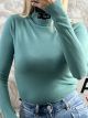 Viscose TurtleNeck Top-7306/Mint
