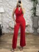 Jumpsuit Vest Belt/Red