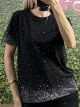 T-shirt Full Strass-311/Black