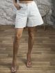 Wide Cotton Shorts-26597/White