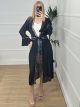 Cabbana Sleeve Kimono/Black