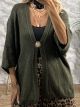 Sun Brooch Cardigan/Khaki