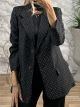 Σακάκι Oversized Strass/Black