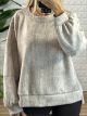 Oversized Effect Sweatshirt/Beige