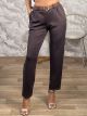 Viscose Belt Pants-2511/Chocolat