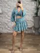 Silk Boho Mini Skirt Set-2021/N1