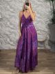 Silk Ruffled Maxi Dress-921/N3