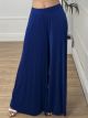 Elastic Summer Pleated Pants/Royal Blue