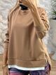 Double Viscose Zippers Sweatshirt-NEW/Camel