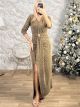 Pads Super Elastic Strass Dress/Gold