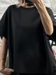 Viscose Sleeveless OverSized Top/Black