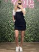 Viscose Overalls Μini Dress/Black