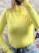 Viscose TurtleNeck Top-7306/Yellow