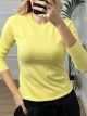 Viscose RoundNeck Top/Yellow