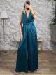 Polymorphic Satin Jumpsuit/Petrol