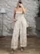Strapless Cow Bodysuit/Beige