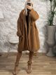 Cross Teddy Coat/Camel