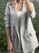 Σακάκι Button Stripes/Grey