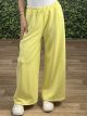 Viscose Wide Sweatpants-1806/Yellow