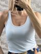 Cotton Athletic Rip Top-628/Ciel