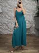 GoldBuckle Straps Maxi Dress-NEW/Petrol