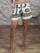Boho Cotton Shorts-2515/White