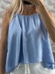 Asymmetrical Viscose Top-47328/Ciel