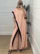 Oversized Black Stripe Set/Pink