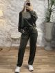 Velvet Buttons Set-25059/Khaki