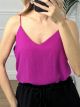Casual Ve Top/Magenta