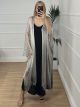 Net Maxi Kimono/Silver
