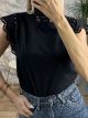 Cotton Kippur Strass Sleeves/Black