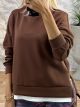 Double Viscose Zippers Sweatshirt-NEW/Chocolat