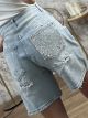 Strassed Pocket Long Shorts-359